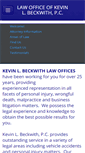 Mobile Screenshot of kevinbeckwithlaw.com